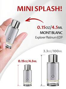 Montblanc Explorer Platinum 男士淡香精喷雾 EDP 香水，规格：0.15盎司/4.5毫升、1盎司/30毫升、6.7盎司/200毫升，木质香调，适合送给男友、丈夫、父亲、兄弟，用于生日、毕业派对、旅行、露营、户外活动、校园旅行、节日庆典、周年纪念、办公室、冬季、圣诞节等特殊场合。 - EDP - 查看 6