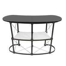 Countertops Pull-Out Promotion Table 130*40*90CM - Black and White - View 8