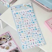 Nhãn dán hình trái tim 3D mini dễ thương theo phong cách Hàn Quốc và Nhật Bản INS, đồ trang trí thủ công bằng giấy cho trẻ em, bé gái, sổ lưu niệm, ốp lưng điện thoại - Nhiều màu - Xem 8