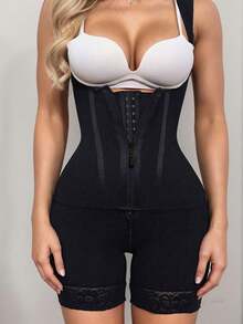 Women Colombian Shapewear,Faja Body Shaper Short ,Tummy Control Body Shaper, Zipper Closure, Bust-Open, Butt Lifting Shapewear Bottoms, Enhancer High Compression Full Body Shaper Underwear,Thigh Slimming Bodysuit Lingerie-Suitable For Valentine Outfits For Women,Prom Dress,Date Night,Formal Gowns For Women Evening Elegant - màu đen - Xem 5
