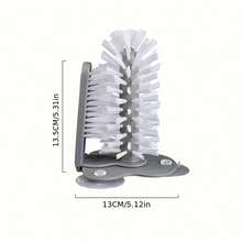 Escova de Copo, Limpa Vidros, Escova de Garrafa, Escova de Limpeza de Garrafa de Pia, Escova de Limpeza de Copo de Bebida 2 em 1, Escova de Limpeza de Ventosa de Vinho, Pequenas Ferramentas de Cozinha, Acessórios de Cozinha