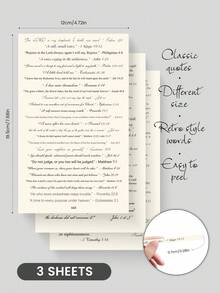 75张男女通用圣经标签，粉色圣经标签，圣经书卷标签，圣经学习标签，圣经索引标签，圣经学习用品，完美礼物 - 米色 - 查看 7