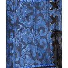 Women's Waist Cincher Bustier Boned Corset With  Design In 2025 - 深藍 - 查看 5