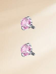 Funky Stainless Steel Heart Cubic Zirconia Nose Rings Horseshoe Nose Rings, Silver Gold Internally Threaded Nose Rings Nose Hoop Rings Horse Shoe Daith Tragus Earring Lip Septum Rings Helix Piercing Jewelry For Women Men For Daily Decoration