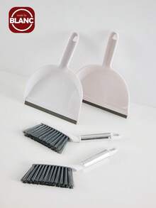 Desktop Broom And Dustpan Set, Mini Household Sweeping Kit With Soft Plastic Bristles - Ideal For Kids, Kitchen, Bathroom, Home & Daily Cleaning Supplies - Multicolor - View 1