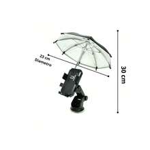 Car Sunshade Holder For Cell Phones, Adjustable Rotation And Fixed Suction Cup, Sunshade Holder For Car - Black - View 7