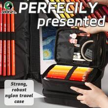 48/72/120 Slots Large Capacity Portable Colored Pencil Case, Black Fabric Zipper Storage Bag, Suitable For Adults, Professionals, Artists, Ideal For Birthday, Travel And More - 1pc Black - View 2