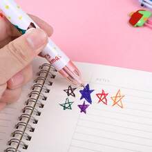 Christmas 6 Color Pens Set 15pcs Random 6 In 1 Click Christmas Gel Pens 05mm Various Styles Smooth Writing Festive Design Perfect For Holiday Crafts And Gift Giving Christmas Neutral Pens