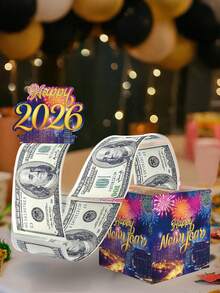 1 طقم صندوق سحب النقود لألعاب نارية لرأس السنة الجديدة، صندوق ورقي لسحب النقود مع 30 كيس أوبي للهدايا النقدية، ديكور لأجواء رأس السنة الجديدة، ديكور حفلة رأس السنة الجديدة 2026، ديكورات رأس السنة الجديدة، احتفالات رأس السنة الجديدة