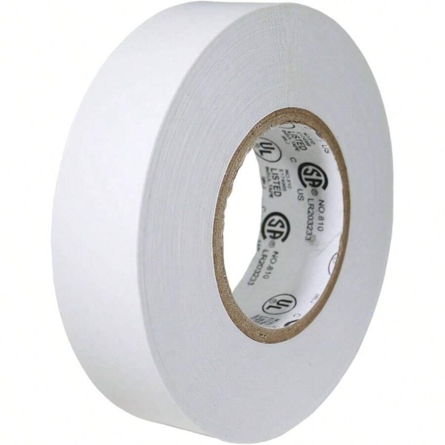 . R. U. EL - 766AW White General Purpose Electrical Tape 34x 66' L CSA Listed Core. Utility Vinyl Synthetic Rubber Electrical Tape - 3/4 英吋 x 66 英尺(19 毫米寬)+白色 - 查看 1