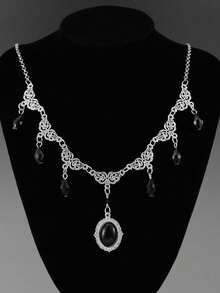1 chiếc vòng cổ choker hình ma cà rồng, trang sức Gothic, phong cách Victoria, cổ điển, hình bướm, giọt máu, phong cách Pagan, phù thủy, độc đáo, dành cho nữ. - vòng cổ - Xem 7