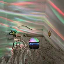 Northern Lights Projector: Decoration For Bed/House/Bedroom - Desktop Decor Projection; Night Light; S Aid Light, Multi-Functional LED Projector, Smart Projection Lamp For Bedroom/Study/Living Room, Halloween & Christmas Decoration, Birthday & Holiday Gift, No Battery Included