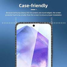 3 Packs Clear Screen Protector For Sam Sung Galaxy A50/A51/A52/A52 5G/A53 5G/A54 5G/A55 5G/A70- HD Transparent Tempered Glass, Full Coverage, Quick Air Release/ Scratch & Dust Proof / HD Clear / Sensitive Touch