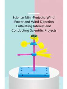 1 pieza Medidor de dirección del viento DIY - Un proyecto científico sencillo para niños - Kit de manualidades DIY - Experimento científico - Paquete de materiales hechos a mano - Creación científica - Mejora las habilidades prácticas - Material ABS - Diseño ligero - Fácil instalación - Adecuado para actividades familiares, actividades al aire libre, actividades en el hogar - Decoración de arte de jardín - Artículo decorativo para el techo