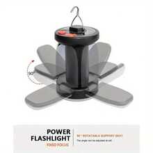 1 件户外照明 LED 叶子露营灯悬挂应急太阳能可充电帐篷露营灯钓鱼旅行灯 - 彩色 - 查看 5