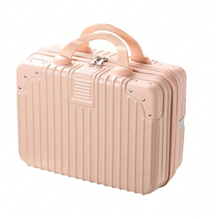 LIVINGANDHOME Living And Home 5 Colors Portable Hard Shell Handheld Makeup Travel Case,Makeup Storage Box,Makeup Storage Box - Pink - View 1