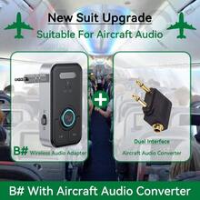 Upgraded Bluetooth 5.4 Audio Receiver Transmitter 3.5mm AUX HiFi Stereo Music Wireless Audio Adapter With Microphone Hands-Free Call For Car Kit Speaker Bluetooth Headset TV Computer Airplane - Multicolor - View 13