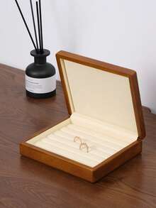 Oirlv 1 PC Wooden Jewelry Box Organizer Ring Necklace Earring Bracelet Box Jewelry Storage Multi Display Jewelry Box Organizer Case ,The Elegant Jewelry Organizer Box Can Be Used To Store Rings,Earrings,Brooches And Other Exquisite Jewelry