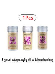 1/2pcs Powerful Styling Wax Stick, Long-Lasting Styling Wax Stick, Smooth And Non-Greasy Elegant Stick, Body Care Tool, Gently Wipe To Create A Smooth Style, Perfect Control Of Hair/Wigs/Curly Hair/Straight Hair/And All Hair Types Of Asymmetrical Edges And Flyaways, Non-Sticky, No Flakes, Zero White Spots (Bottle Label Is Random)
