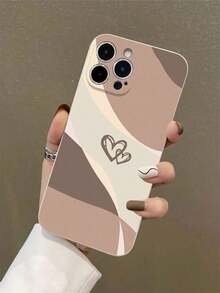 Kreative, bunt bemalte, rutschfeste, modische Kontrast-Farbhandy-Hülle kompatibel mit iPhone 11, 12, 13, 14, 15, 16 - Antikweiß - Übersicht 1