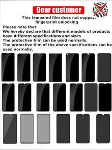 3Pcs Anti-Spy Glass Compatible WithSamsung A20 A20s A21 A21 S A21s A22 4G A22 5G A23 5G A24/A34 A25 A30 A30S A31 A32 4G A32 5G A33 A33 5G A40s A41 A50 S20 FE Privacy Tempered Glass For Anti-Spy Screen Protector
