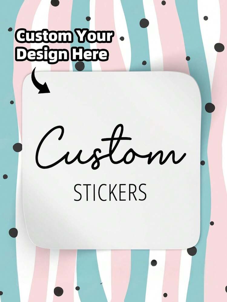 1-240PCS Personalized Labels - Custom Square Stickers With Any Design Image Logo Text, Waterproof Stickers, Custom Gratitude Label Stickers, Colorful Customization, Personalization, School, Home, Office,Festive Calendar - White - View 10