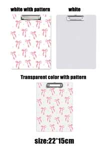 Personalized Teacher'S Gifts, Bow Pattern Folder,Teacher Clipboard,Pink Clipboard,Pink Bow Element, Bow Design ,Teacher Office Gift, Cute Stationery , Women Coworker Or Back To School Supplies,Teacher Graduation Gift, Back To School,School Supplies,Teachers Day Gift,Back To School Gift, Perfect Gift For Teachers,Cute Hanging Writing Board, Office Supplies