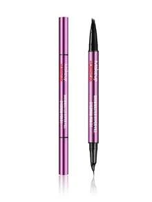 Misslyn 化妆 POWERLAB- BROWMASTER HYPER-FILL 眉笔，眉笔，二合一，双头眉笔，持续一整天，深棕色，黑色，防水，防汗，持久，眼妆，防晕染，3D 效果，毛流，浓眉，顺滑，眼线，狂欢节，夏季，旅行，多功能，便携，角色扮演，派对，水眉笔 - #01 Dark Brown & Black - 查看 8