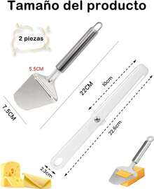 2 Piezas Cortador De Queso, Rebanador De Queso, Diferentes Tipos De Quesos Para Hacer Platos De Queso o Sándwiches Son Ideales Para Cortar Todo Tipo De Quesos - 1 - Ver 6