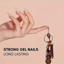 6 Colors Poly Nail Extension Gel Kit - All-Season Classic Colors (Pink, Black, White, Nude, Brown, Clear) With Builder Gel & Lamp - DIY Salon-Quality Manicure Set For At-Home Nail Art, Long-Lasting Wear, Easy Application, No Mixing Required, Ideal Gift For Nail Lovers - Professional & Personal Use, Salon Quality Nails, Highquality Polish, Durable Nail Polish, Color Nail Gel, Nail Builder, UltraGel, Winter Nails - 彩色 - 查看 3