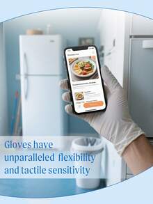 20/50/100pcs Disposable Nitrile Gloves, Resistant To Paint And Grease, Durable And Tear-Resistant, Suitable For Kitchen, Crafts, Personal Protection, Recommended For Household Use