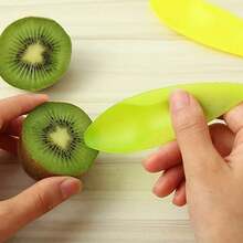 Kiwi Spoon And Peeler Tool Set, Multifunctional Plastic Kiwi Spoon And Slicer, Portable Fruit Spoon And Knife Small Tool - Multicolor - View 4