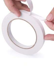 1pc Double-Sided Clear Adhesive Tape, Suitable For Office, School, DIY, Handcraft, Scrapbooking, Art, Crafts, Cards And Gifts, Valentine's Day, Party Supplies, Birthday Gifts And Other Bonding Accessories