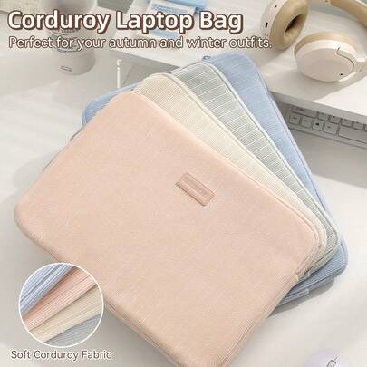 Laptop Sleeve Case 14-15.6 Inch Shockproof Water Resistant Carrying Case Large Capacity Tablet Pouch For Men Women Autumn Winter