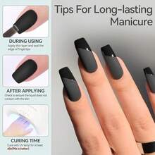 Matte Gel Top Coat, Matte Finish Nail Polish Top Coat Matte Gel Top Coat For Gel Nail Polish, 15ml No Wipe Matte Finish For Long Lasting Gel Nail Art DIY{"Color_name":"MatteTopCoat"} - 霧面面漆 - 查看 8