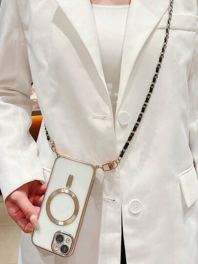 1 pieza Funda de teléfono magnética y chapada en TPU compatible con iPhone 17/17PRO/17PROMAX/17Air/8p/X/XS/XR/XS Max/11/11 Pro/11 Pro Max/12/12 Pro/12 Pro Max/13/13 Pro/13 Pro Max/14/14 Pro/16 Plus/14 Pro Max/15/15 Pro/15 Plus/15 Pro Max/17/17pro/17promax Cubierta protectora