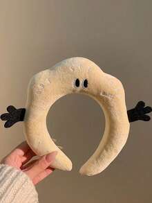 1pc Cute Cloud Headband, Hair Accessory For Washing Face, Makeup, Autumn/Winter