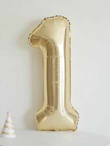 Globos con números y coronas doradas, adecuados para fiestas de cumpleaños de todas las edades y decoración de fiestas navideñas