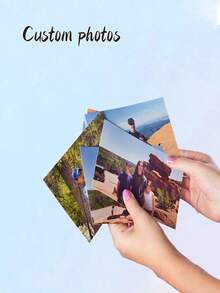 1-23 Peças Impressões de Fotos Personalizadas, Presente Único de Papel para Aniversário de Casamento, Decoração de Fotos Personalizada, Fotos Personalizadas, Impressões de Fotos Pequenas, Fotos Personalizadas para Quarto, Alta Qualidade, Moda Personalizada, Personalizado, Presente Único Ideal para Namorado, Namorada, Família, Amigos, Adequado para Dia dos Namorados, Aniversário, Casamento, Aniversário, Formatura, Inauguração da Casa, Jantar, Suprimentos de Festa Personalizados - Multicolorido - Visão 4