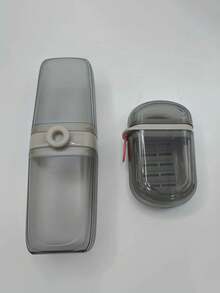 Portable Travel Toothbrush Toothpaste Box Soap Box, Strong Sealing, Large Capacity And Easy To Carry, Suitable For Family, Dormitory, Etc., Suitable For Travel, Business Trip, Camping, Hotel, Etc., Travel Essentials, Household Items, Birthday Gifts, Party Gifts, Etc