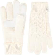 Isotoner SmarTouch Solid Triple Knit de la mujer Guante con palma Parches - Marfil - Ver 12
