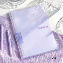 1 件 A5/B5 3 环活页夹可拆卸活页笔记本，高品质学生记事本 - A - 查看 11