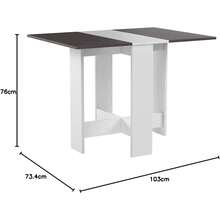 Mesas de comedor - Blanco/Gris - Ver 4