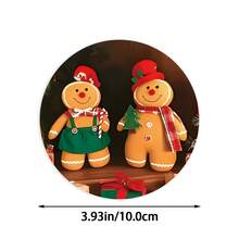 Christmas Gingerbread Man Coasters, Add A Sweet Touch To Your Holiday With These Wooden Coasters, Suitable For Coffee, Tea And Beverages, An Ideal Choice For Home And Restaurant Decor, Gingerbread Man Coasters, Snowman Coasters, Gingerbread Christmas Decor, Holiday Tableware, Holiday Themed Decor, Durable Wood, Holiday Shoppers, Gift Buyers