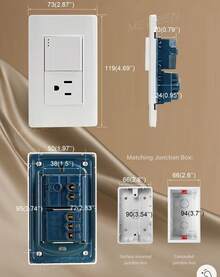 Placa de Apagador y Contacto - 03034 - Ver 3