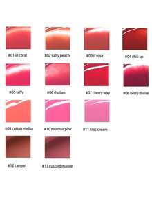 Rom&nd Romand DEWY FUL WATER TINT 04 CHILI UP，透气保湿膜，轻盈啫喱质地，虹膜般光泽，蜜桃茶啫喱光泽，玫瑰金珠光，冰霜薄荷光彩，迷你SOS补妆棒，纯素假日限量版，裸妆秘密武器，韩国化妆品，5.0克/0.18盎司 - 04 CHILI UP - 查看 9