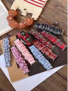 41毫米/40毫米/38毫米发圈式表带，女士休闲时尚表带，兼容多种表带，简约奢华，圣诞礼物送给女儿，返校季智能手表替换表带，节日必备 - 彩色 - 查看 12