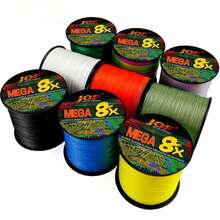 Línea de pesca trenzada de señuelo 8 hebras 300M 500M multifilamento alambre PE 18LB-78LB cordón fuerte para accesorios de lubina y carpa