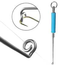 Stainless Steel Fishing Hook Extractor Quick Release Tool With Ergonomic Handle Multi-Purpose Design For Fishing