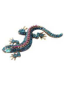 1 件变色龙蜥蜴别针、胸针、服装别针、动物配饰、圣诞节送给朋友的礼物 - 彩色 - 查看 9